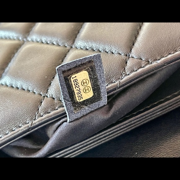 Chanel navy blue Flap Bag Quilted Lambskin - Picture 14 of 15